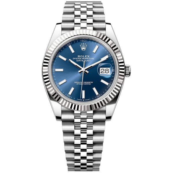 Rolex Datejust 41mm 126334-0002 Blue Index Dial, Worn 2022